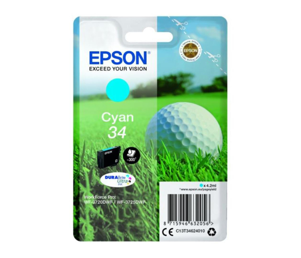 EPSON 34C Cyan 300str. C13T34624010 - 367024 - zdjęcie